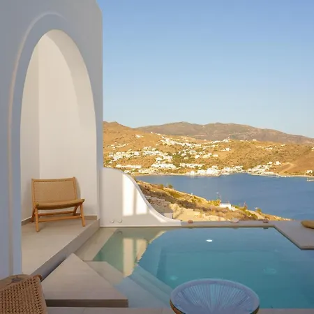Ios Seaside House With Sunset View And Small Pool Exteriér fotografie