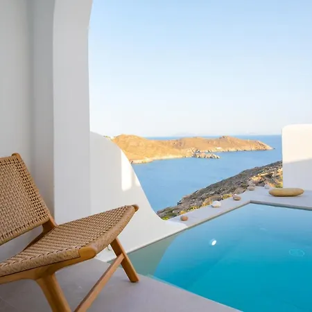 Ios Seaside House With Sunset View And Small Pool Exteriér fotografie